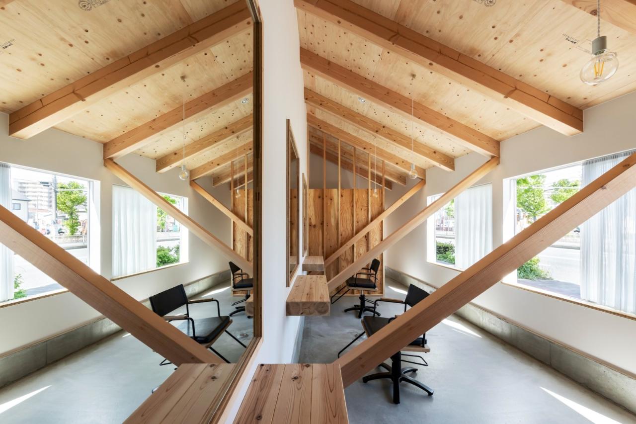 BIM建筑|4x59米三角地,YOKONAGAYA 美容院 / Office for Environment Architecture BIM建筑|4x59米三角地,YOKONAGAYA 美容院 / Office for Environment Architecture