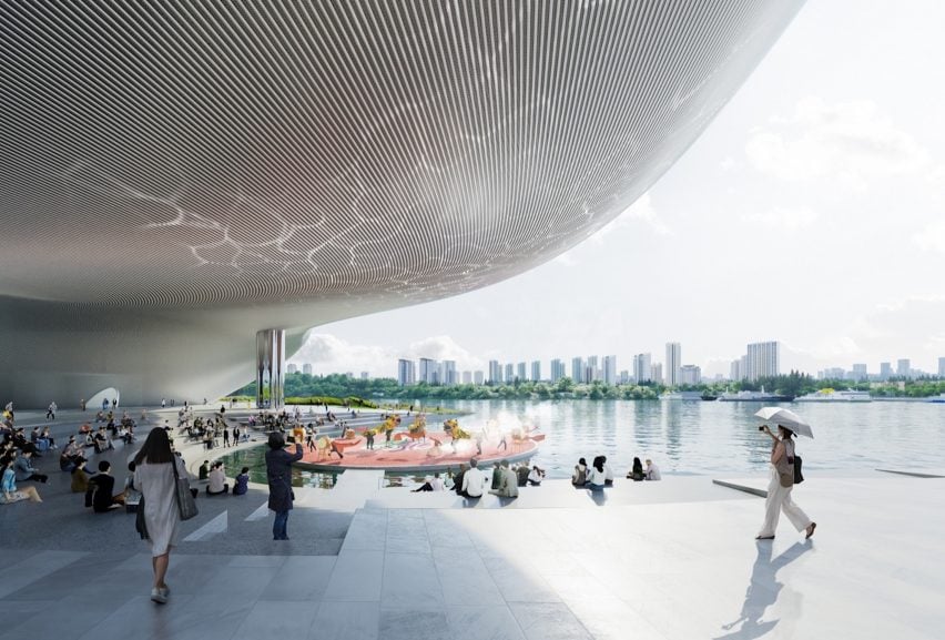BIM建筑|开放建筑工作室设计“不断变化的水体”剧院 BIM建筑|开放建筑工作室设计“不断变化的水体”剧院