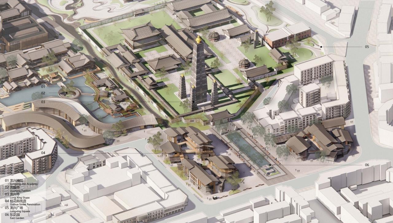 BIM建筑|成都彭州龙兴寺区域城市更新 / BIAD-ASA筑景工作室 BIM建筑|成都彭州龙兴寺区域城市更新 / BIAD-ASA筑景工作室