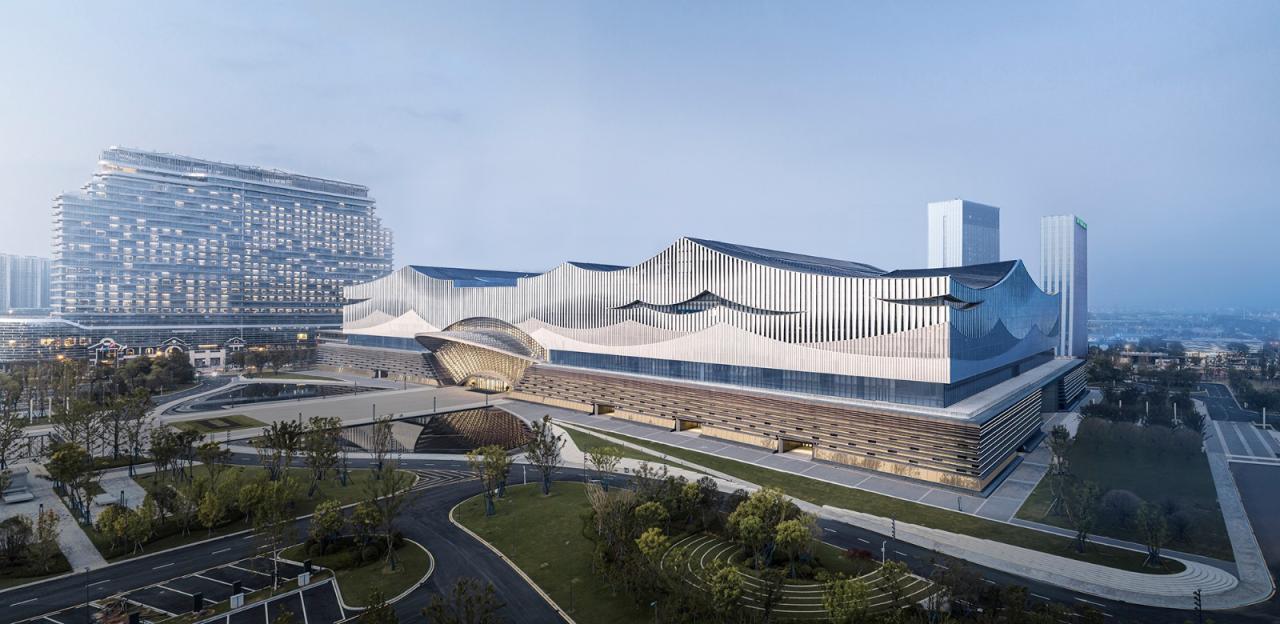 BIM建筑|长沙国际会议中心:水云潇湘 翰墨中华 / 华南理工大学建筑设计研究院有限公司 BIM建筑|长沙国际会议中心:水云潇湘 翰墨中华 / 华南理工大学建筑设计研究院有限公司