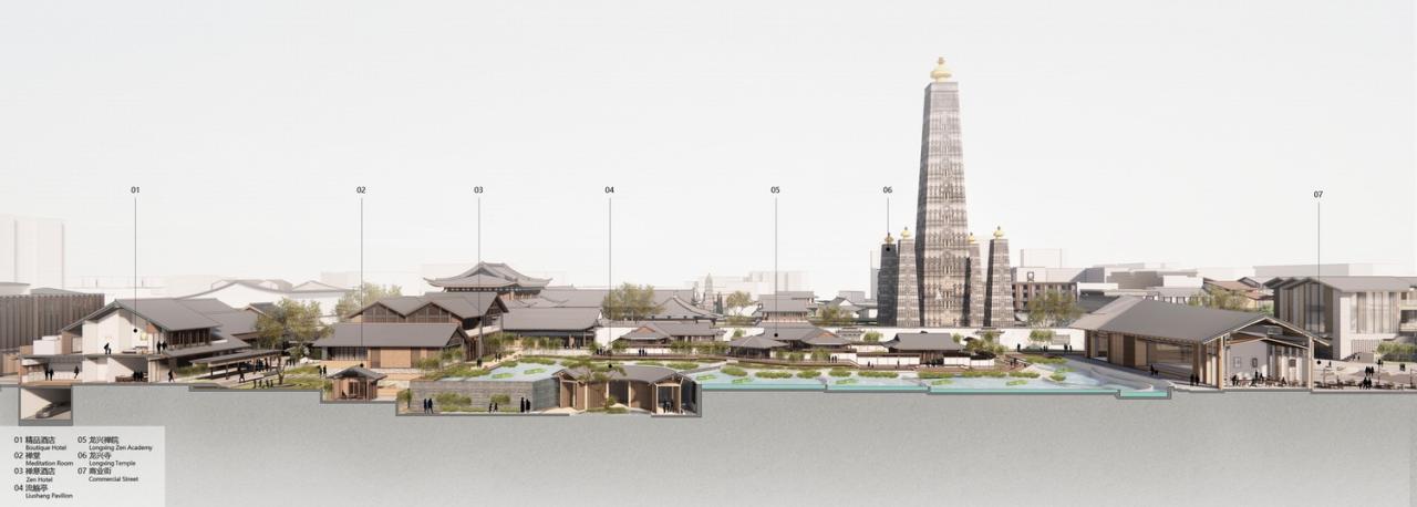 BIM建筑|成都彭州龙兴寺区域城市更新 / BIAD-ASA筑景工作室 BIM建筑|成都彭州龙兴寺区域城市更新 / BIAD-ASA筑景工作室