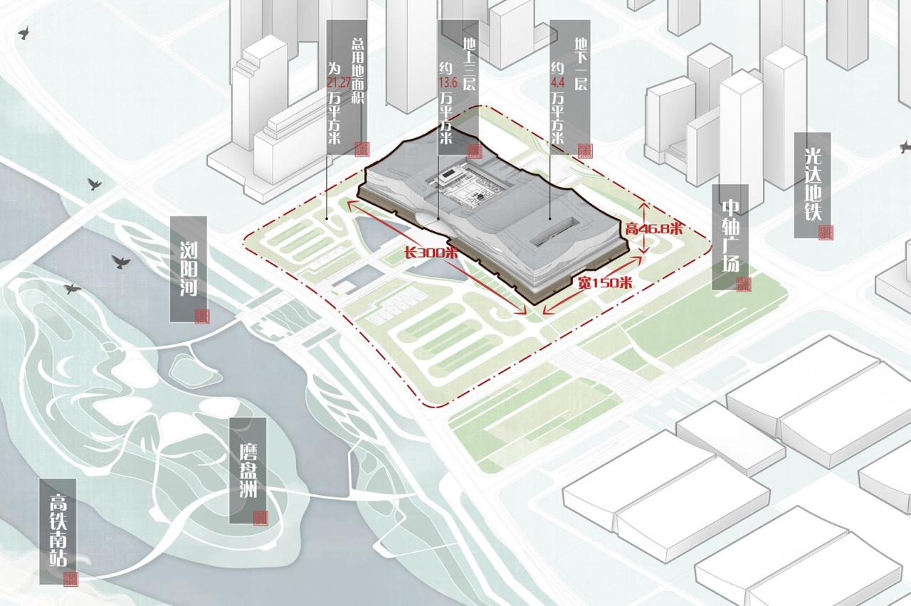 BIM建筑|长沙国际会议中心:水云潇湘 翰墨中华 / 华南理工大学建筑设计研究院有限公司 BIM建筑|长沙国际会议中心:水云潇湘 翰墨中华 / 华南理工大学建筑设计研究院有限公司