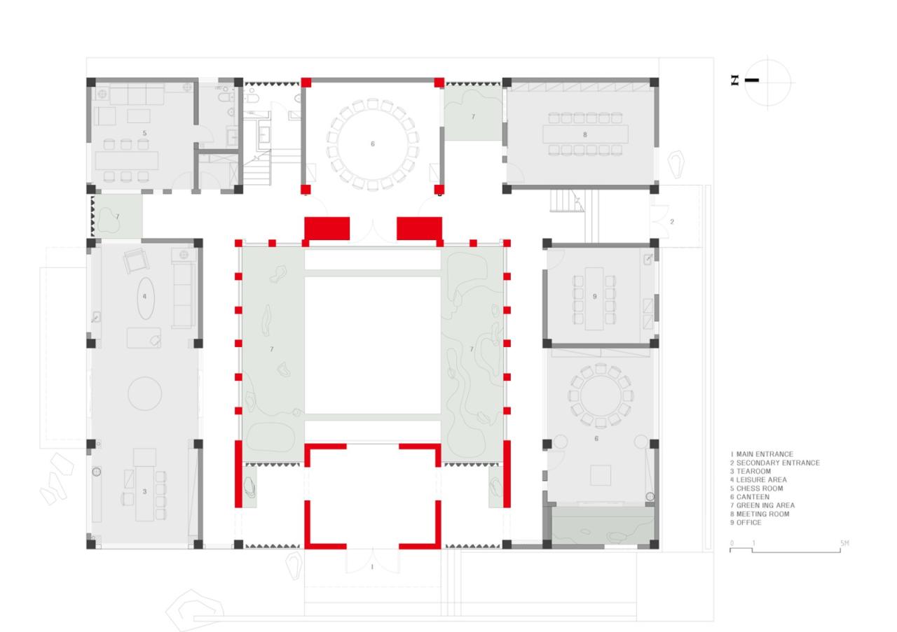 BIM建筑|方院——工业园区里的“四合院”,云南红河州 / 素造建筑 BIM建筑|方院——工业园区里的“四合院”,云南红河州 / 素造建筑