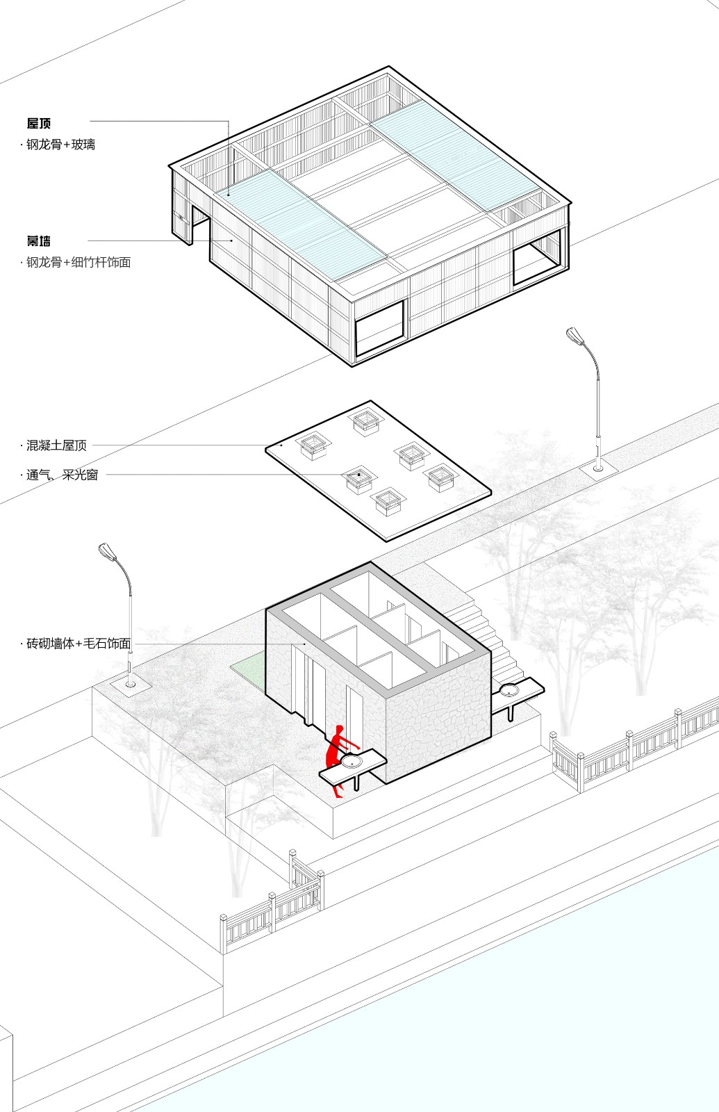 BIM建筑|松阳县大岭根公厕 / 有氧建筑 + 元坤设计 BIM建筑|松阳县大岭根公厕 / 有氧建筑 + 元坤设计