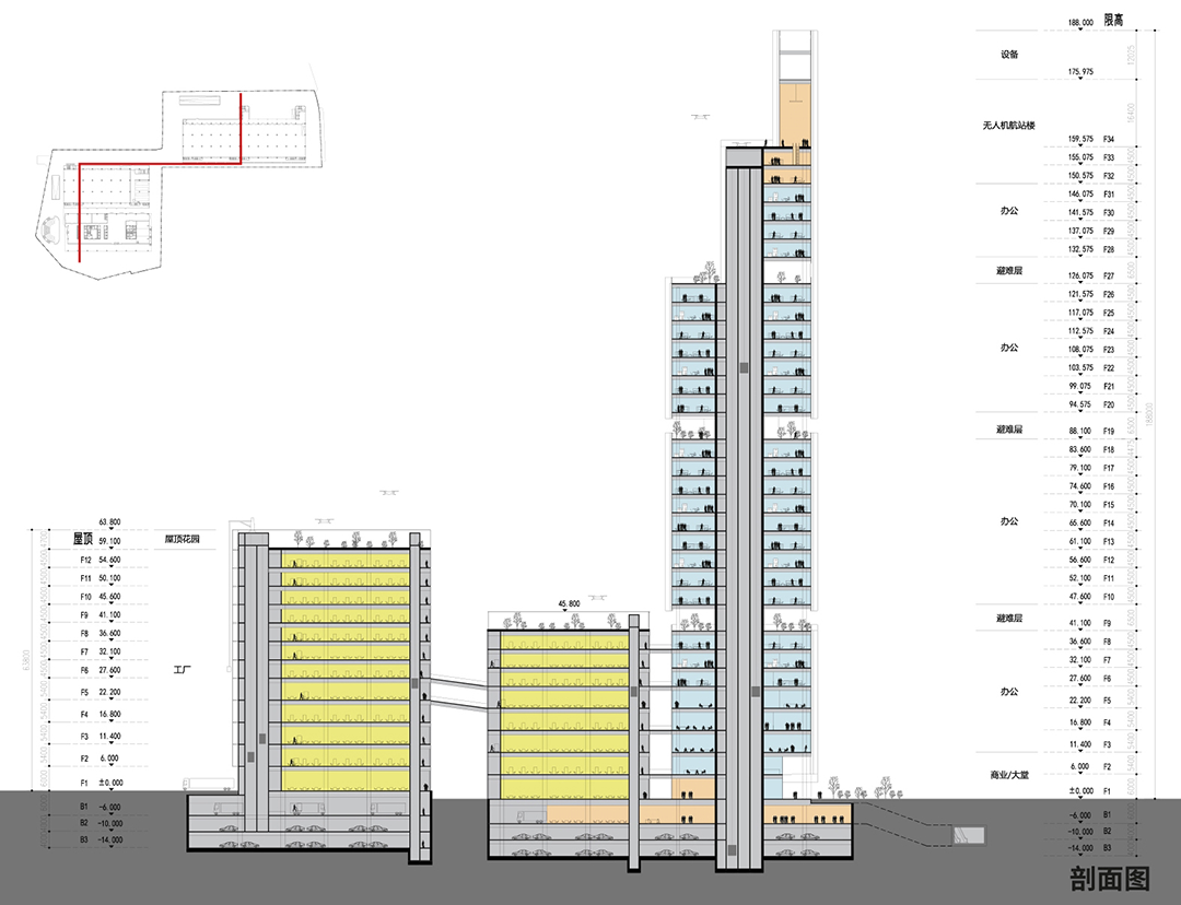 BIM建筑|中标候选方案:深圳宝安客运中心“工业上楼”项目 / SOPA祚诚建筑 BIM建筑|中标候选方案:深圳宝安客运中心“工业上楼”项目 / SOPA祚诚建筑