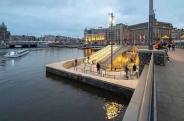 BIM建筑|伍尔克工作室设计水下自行车停车场-BIM建筑网