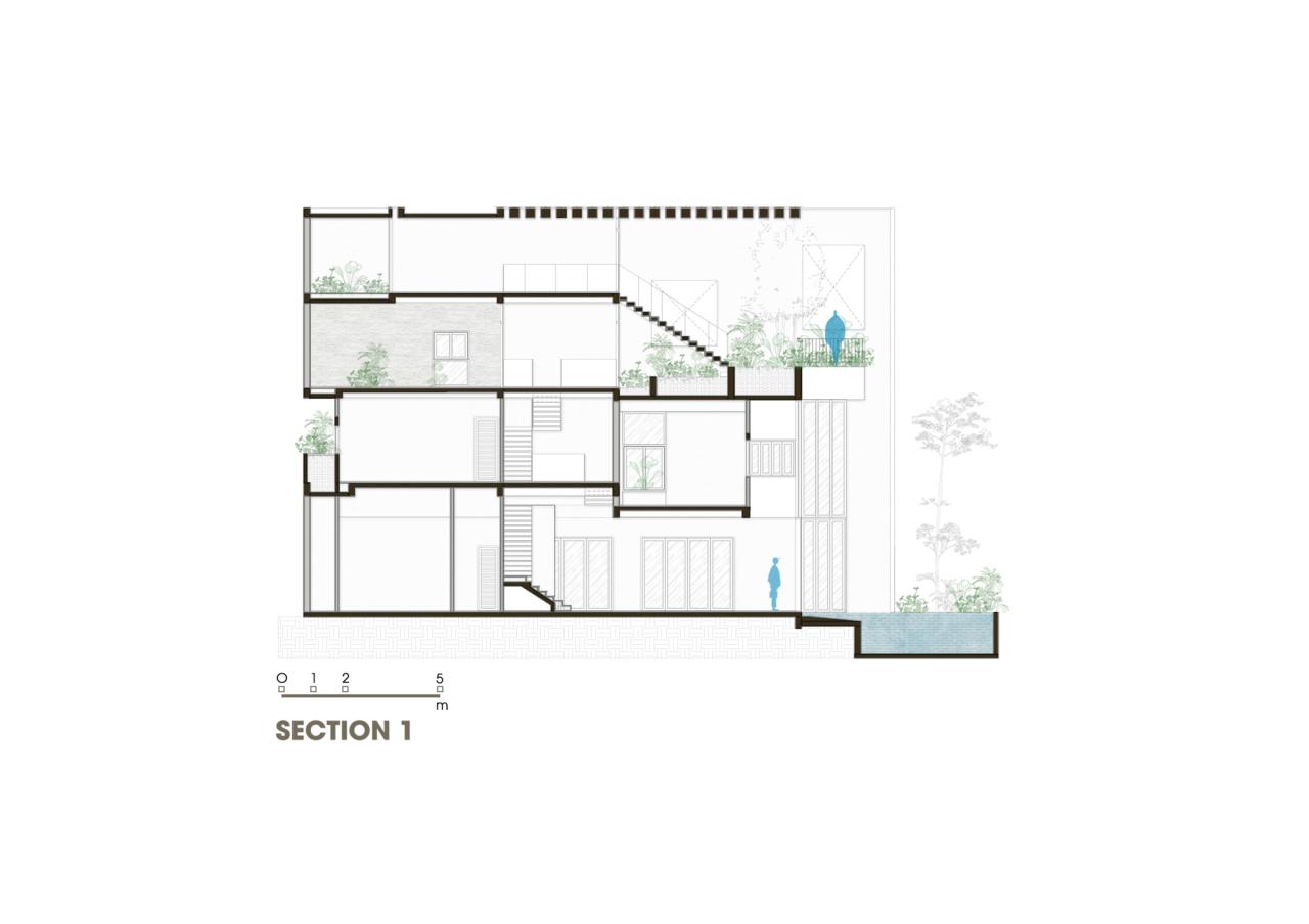 BIM建筑|天空花园别墅 / Pham Huu Son Architects BIM建筑|天空花园别墅 / Pham Huu Son Architects