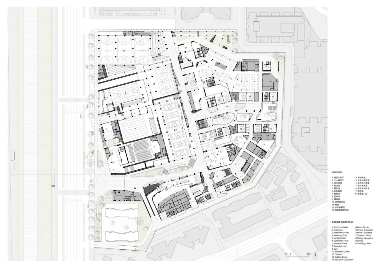 BIM建筑|福田中学校园设计 / reMIX 临界工作室 BIM建筑|福田中学校园设计 / reMIX 临界工作室