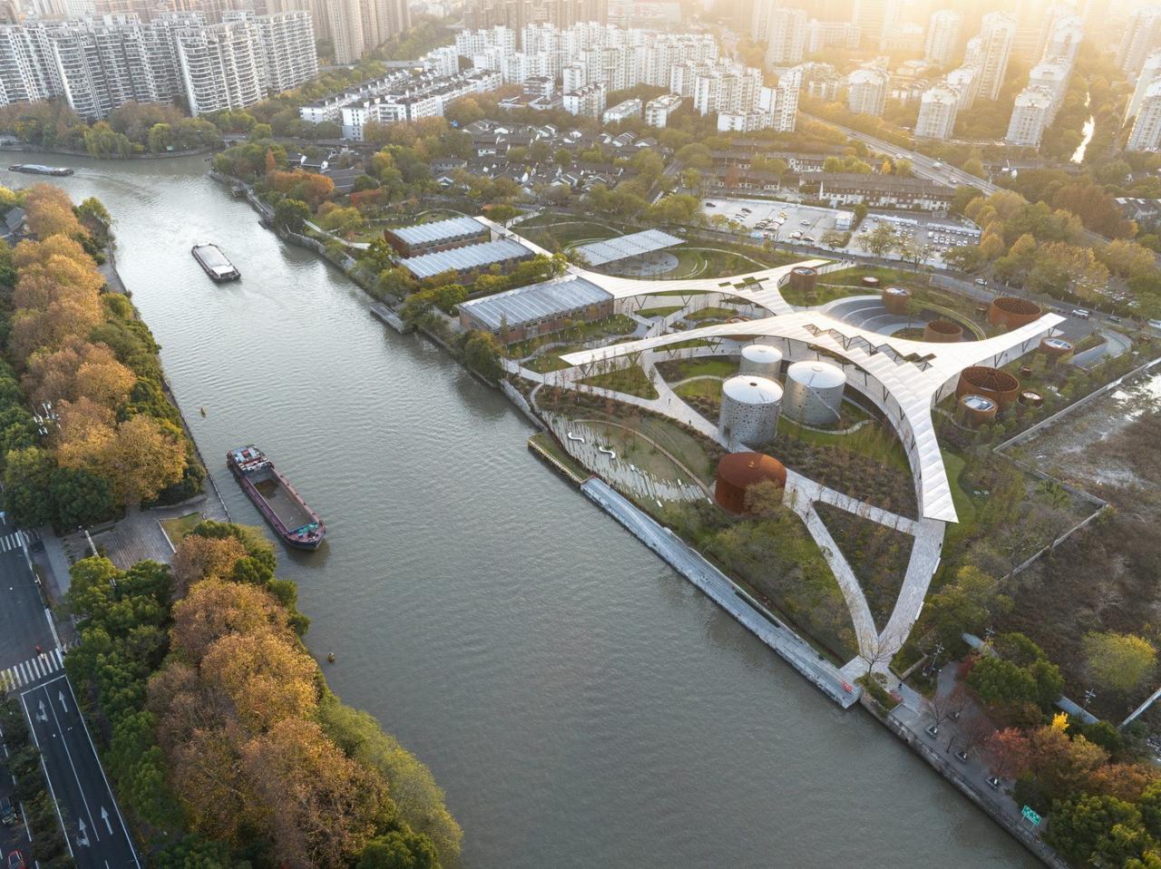 BIM建筑|杭州小河公园 / 隈研吾建筑设计事务所+浙大院 BIM建筑|杭州小河公园 / 隈研吾建筑设计事务所+浙大院