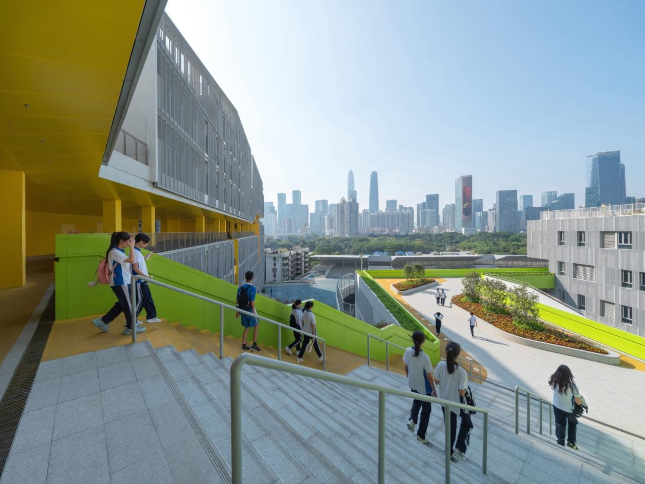 BIM建筑|福田中学校园设计 / reMIX 临界工作室 BIM建筑|福田中学校园设计 / reMIX 临界工作室