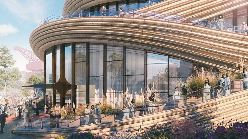 BIM建筑|赫斯维克设计“丝带”包裹的上海展厅 BIM建筑|赫斯维克设计“丝带”包裹的上海展厅