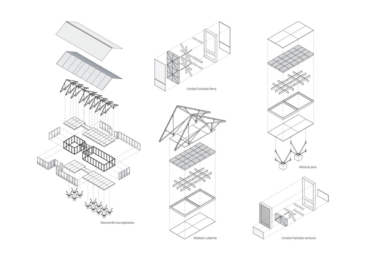 BIM建筑|工业化建筑系统原型 / Ignacio Rojas Hirigoyen Arquitectos + The Andes House BIM建筑|工业化建筑系统原型 / Ignacio Rojas Hirigoyen Arquitectos + The Andes House