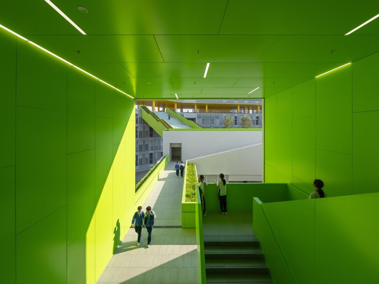 BIM建筑|福田中学校园设计 / reMIX 临界工作室 BIM建筑|福田中学校园设计 / reMIX 临界工作室