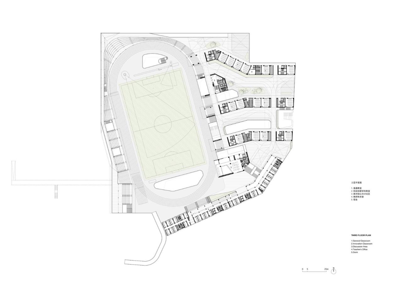 BIM建筑|福田中学校园设计 / reMIX 临界工作室 BIM建筑|福田中学校园设计 / reMIX 临界工作室