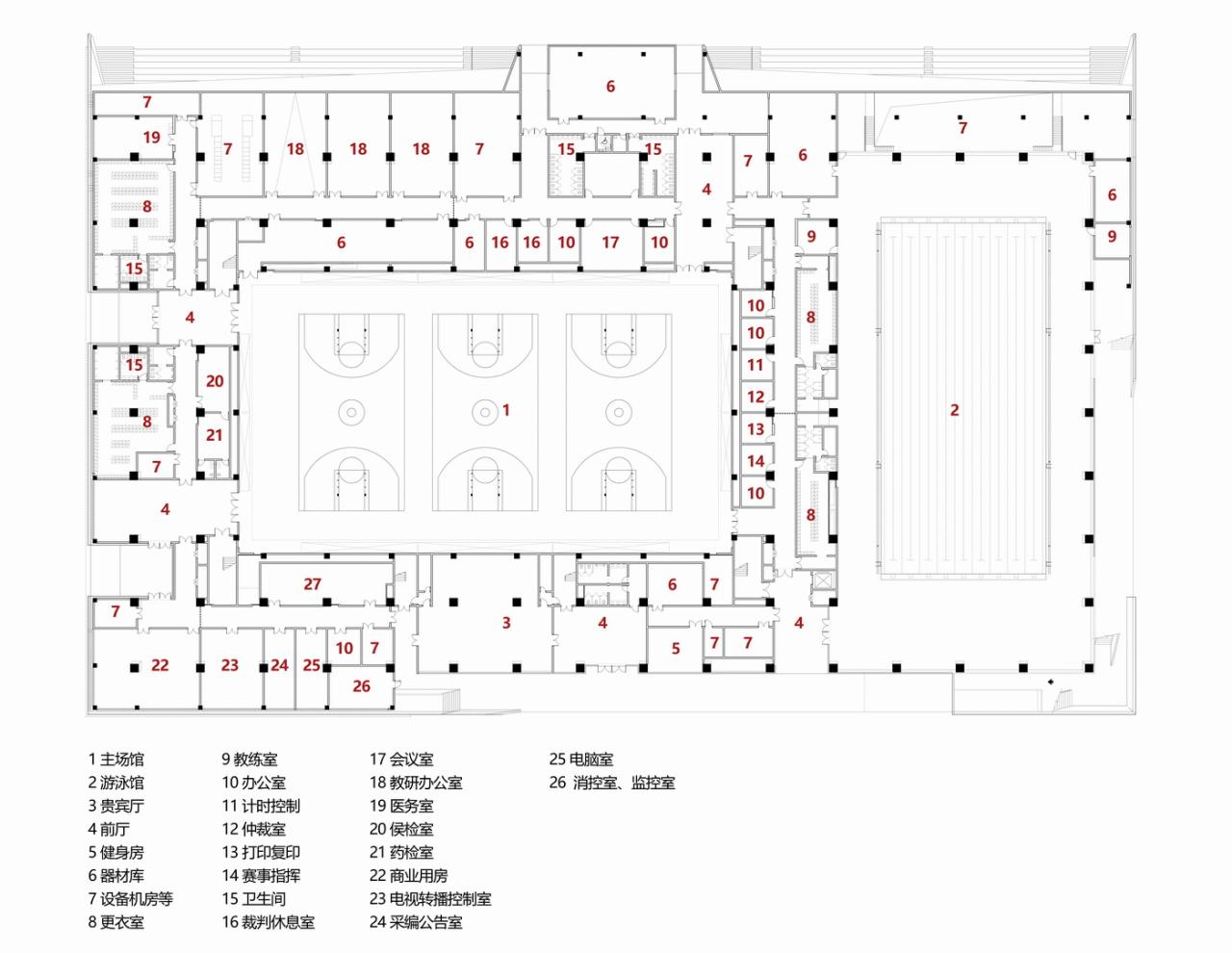 BIM建筑|白鹭齐飞 湿地展翼:渤海科技大学体育馆 /中科院建筑设计研究院有限公司 BIM建筑|白鹭齐飞 湿地展翼:渤海科技大学体育馆 /中科院建筑设计研究院有限公司