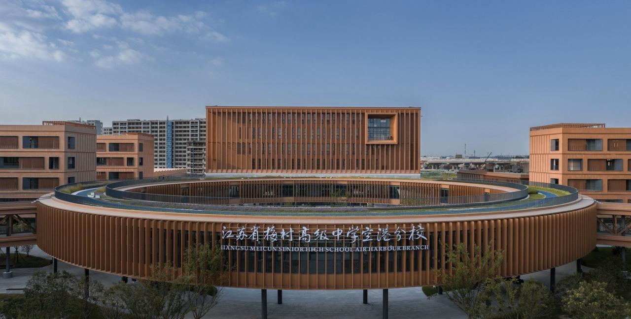 BIM建筑|江苏省梅村高级中学空港分校 / 华南理工大学建筑设计研究院 BIM建筑|江苏省梅村高级中学空港分校 / 华南理工大学建筑设计研究院