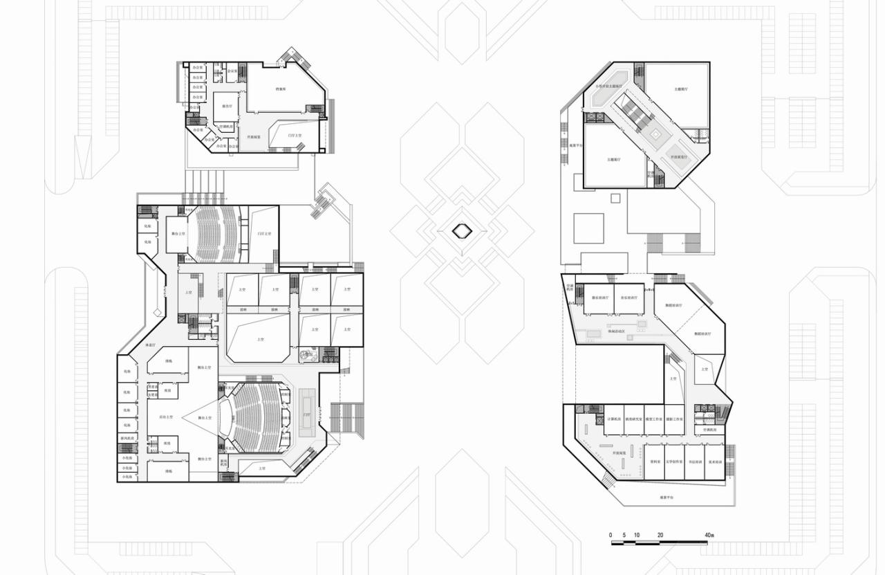 BIM建筑|山东省菏泽市郓城文化艺术中心 / 天津大学设计总院·顾志宏工作室 BIM建筑|山东省菏泽市郓城文化艺术中心 / 天津大学设计总院·顾志宏工作室