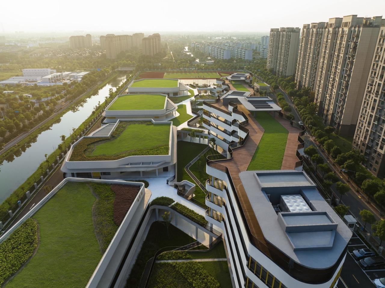 BIM建筑|上海师范大学附属青浦实验学校 / BAU建筑城市设计事务所 BIM建筑|上海师范大学附属青浦实验学校 / BAU建筑城市设计事务所
