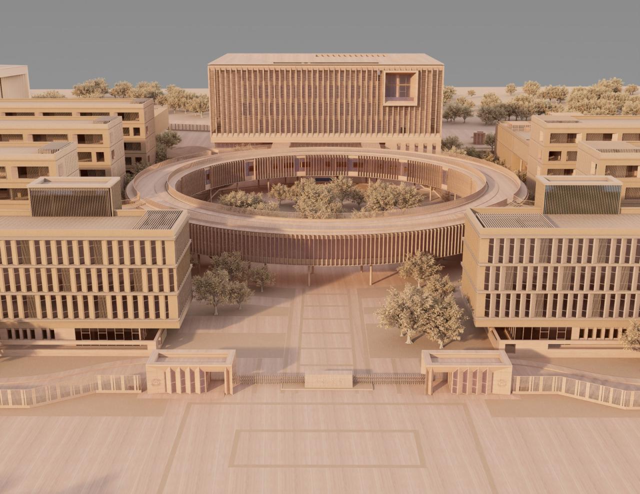 BIM建筑|江苏省梅村高级中学空港分校 / 华南理工大学建筑设计研究院 BIM建筑|江苏省梅村高级中学空港分校 / 华南理工大学建筑设计研究院