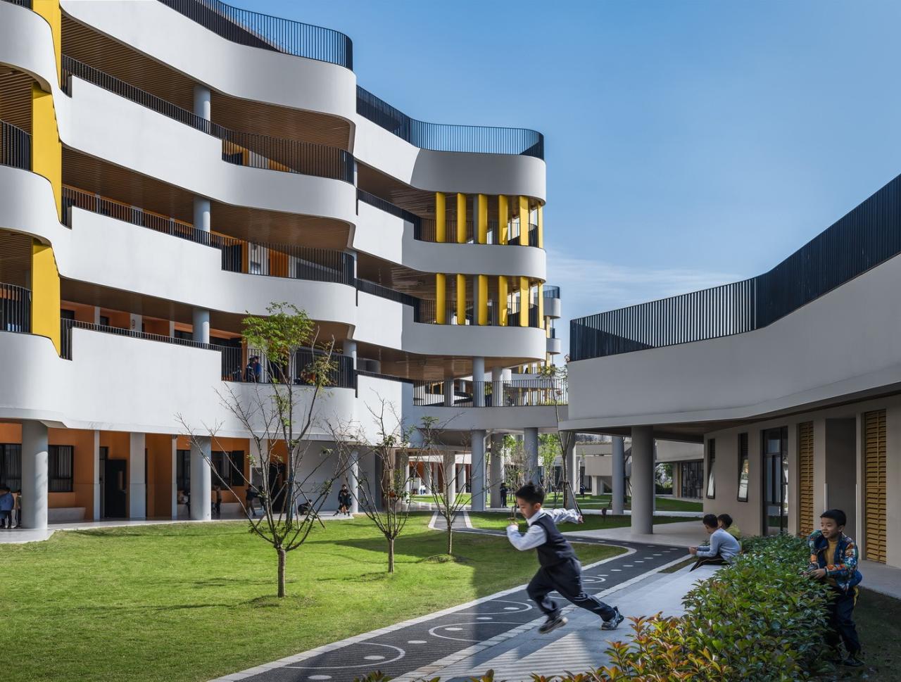 BIM建筑|上海师范大学附属青浦实验学校 / BAU建筑城市设计事务所 BIM建筑|上海师范大学附属青浦实验学校 / BAU建筑城市设计事务所