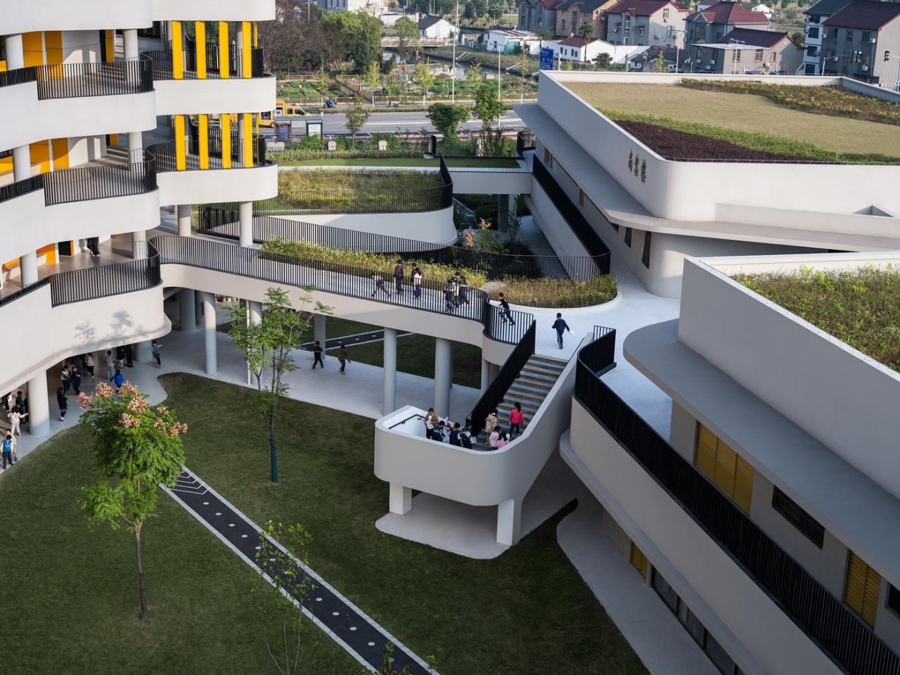 BIM建筑|上海师范大学附属青浦实验学校 / BAU建筑城市设计事务所 BIM建筑|上海师范大学附属青浦实验学校 / BAU建筑城市设计事务所