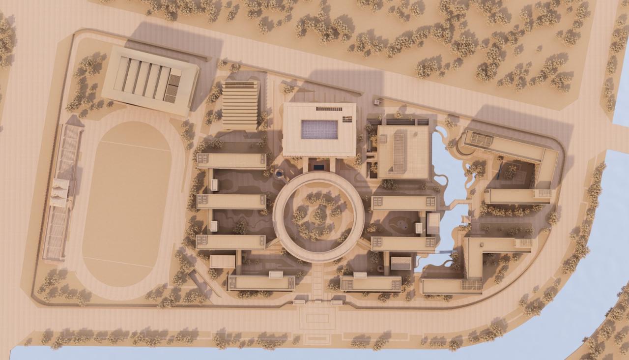 BIM建筑|江苏省梅村高级中学空港分校 / 华南理工大学建筑设计研究院 BIM建筑|江苏省梅村高级中学空港分校 / 华南理工大学建筑设计研究院
