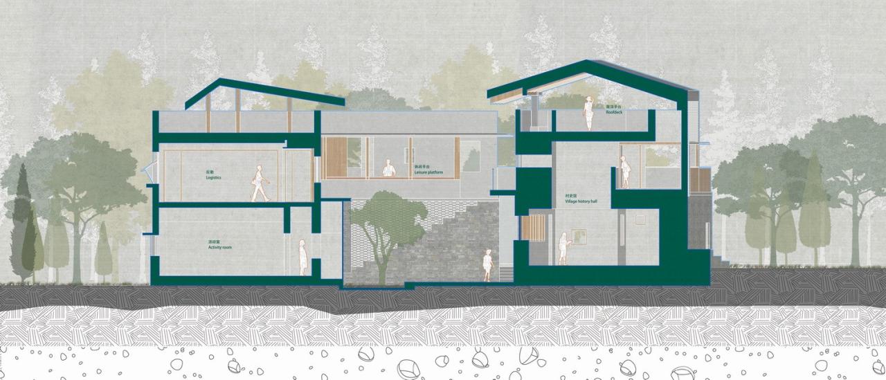 BIM建筑|龙南村党群中心 / 森上建筑 BIM建筑|龙南村党群中心 / 森上建筑