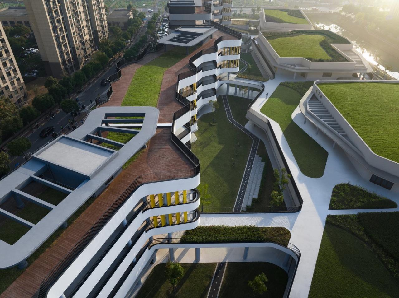 BIM建筑|上海师范大学附属青浦实验学校 / BAU建筑城市设计事务所 BIM建筑|上海师范大学附属青浦实验学校 / BAU建筑城市设计事务所