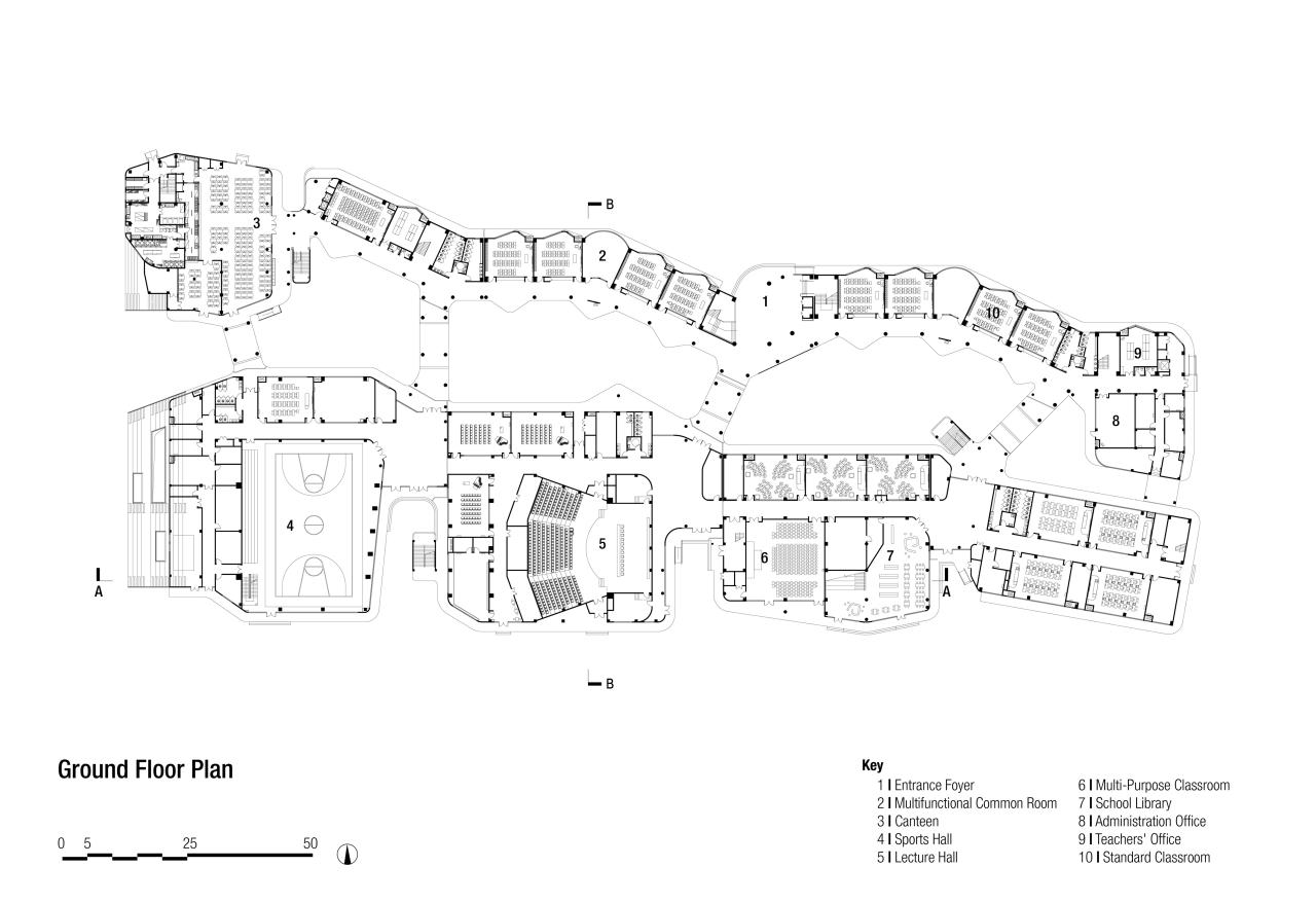 BIM建筑|上海师范大学附属青浦实验学校 / BAU建筑城市设计事务所 BIM建筑|上海师范大学附属青浦实验学校 / BAU建筑城市设计事务所