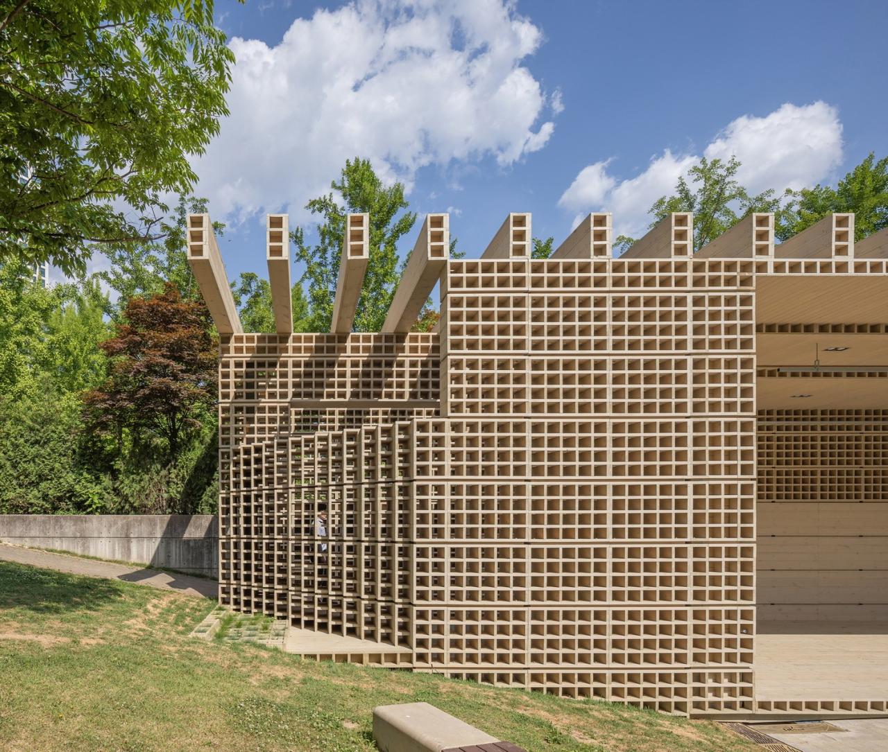 BIM建筑|生态矩阵,呼吸网亭 / Soltozibin Architects BIM建筑|生态矩阵,呼吸网亭 / Soltozibin Architects