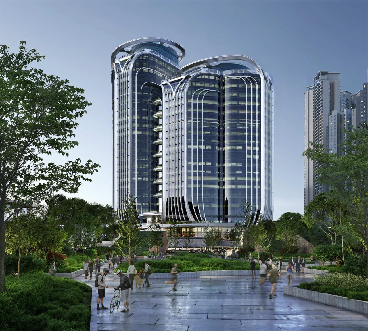BIM建筑|香港西九龙高铁总站上盖方案 / 扎哈·哈迪德建筑设计事务所 BIM建筑|香港西九龙高铁总站上盖方案 / 扎哈·哈迪德建筑设计事务所