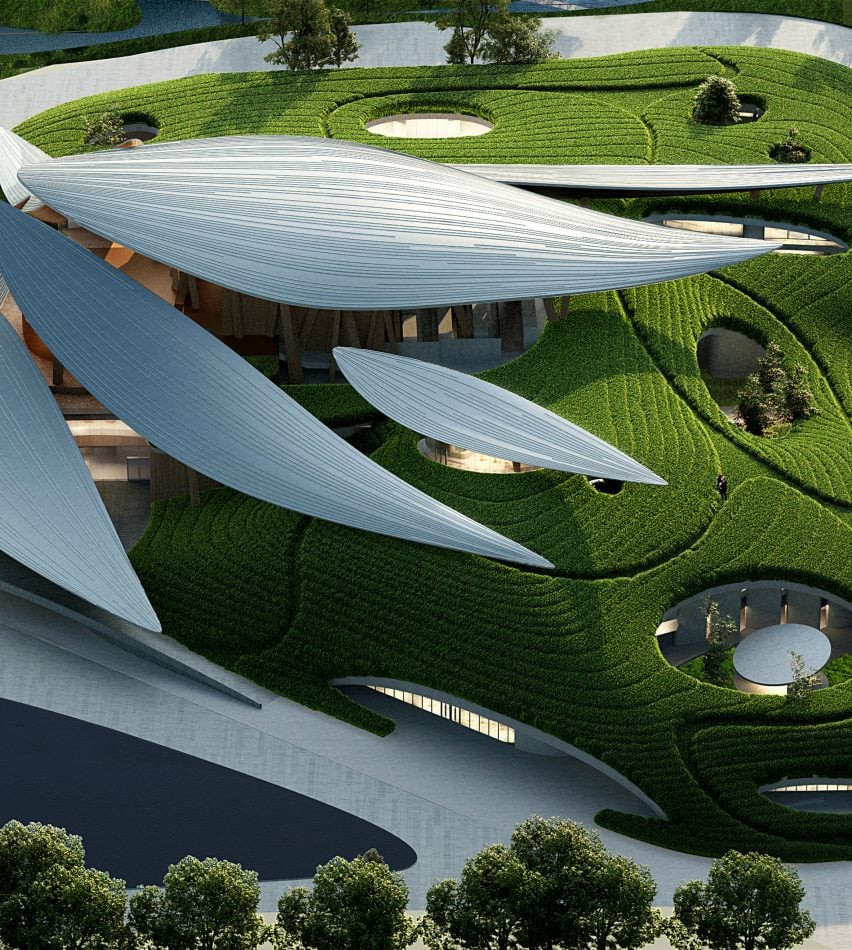 BIM建筑|MAD为安吉文化艺术中心设计竹叶屋顶 BIM建筑|MAD为安吉文化艺术中心设计竹叶屋顶