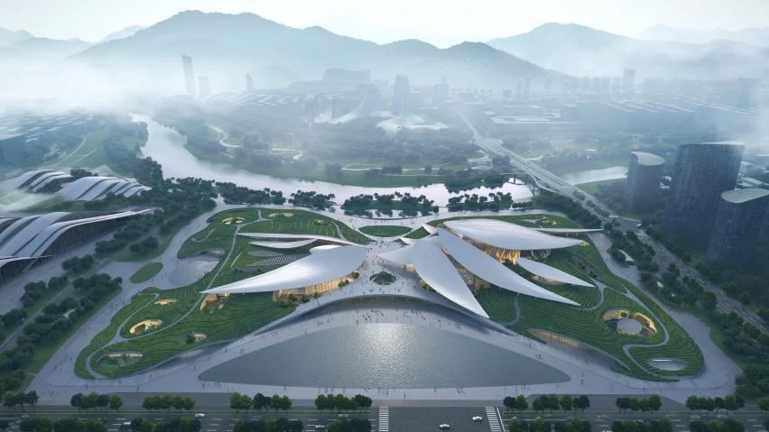 BIM建筑|MAD为安吉文化艺术中心设计竹叶屋顶 BIM建筑|MAD为安吉文化艺术中心设计竹叶屋顶