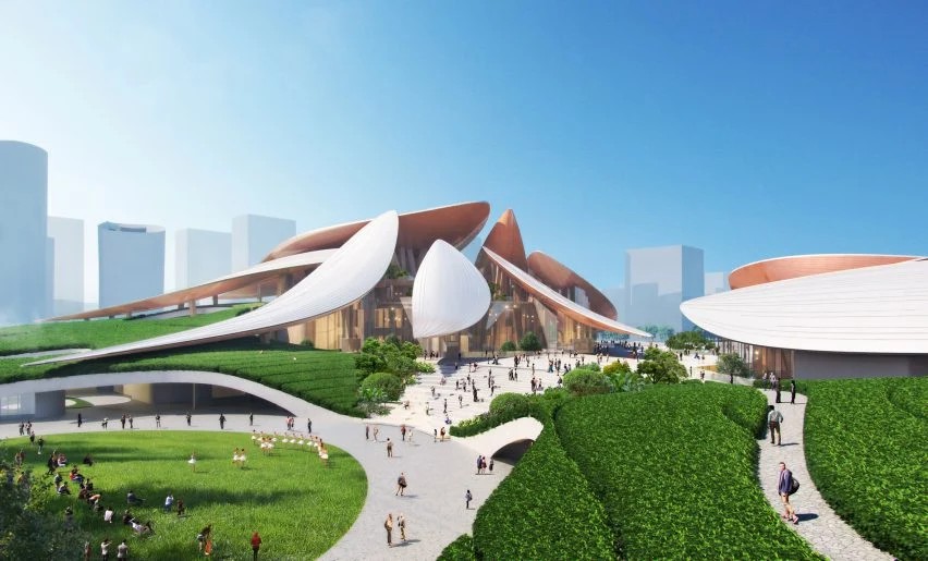 BIM建筑|MAD为安吉文化艺术中心设计竹叶屋顶 BIM建筑|MAD为安吉文化艺术中心设计竹叶屋顶