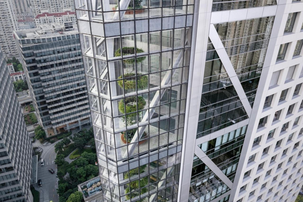 BIM建筑|在上海市中心营造“垂直城市绿洲”:LuOne凯德晶萃广场 / 萨夫迪建筑事务所 BIM建筑|在上海市中心营造“垂直城市绿洲”:LuOne凯德晶萃广场 / 萨夫迪建筑事务所