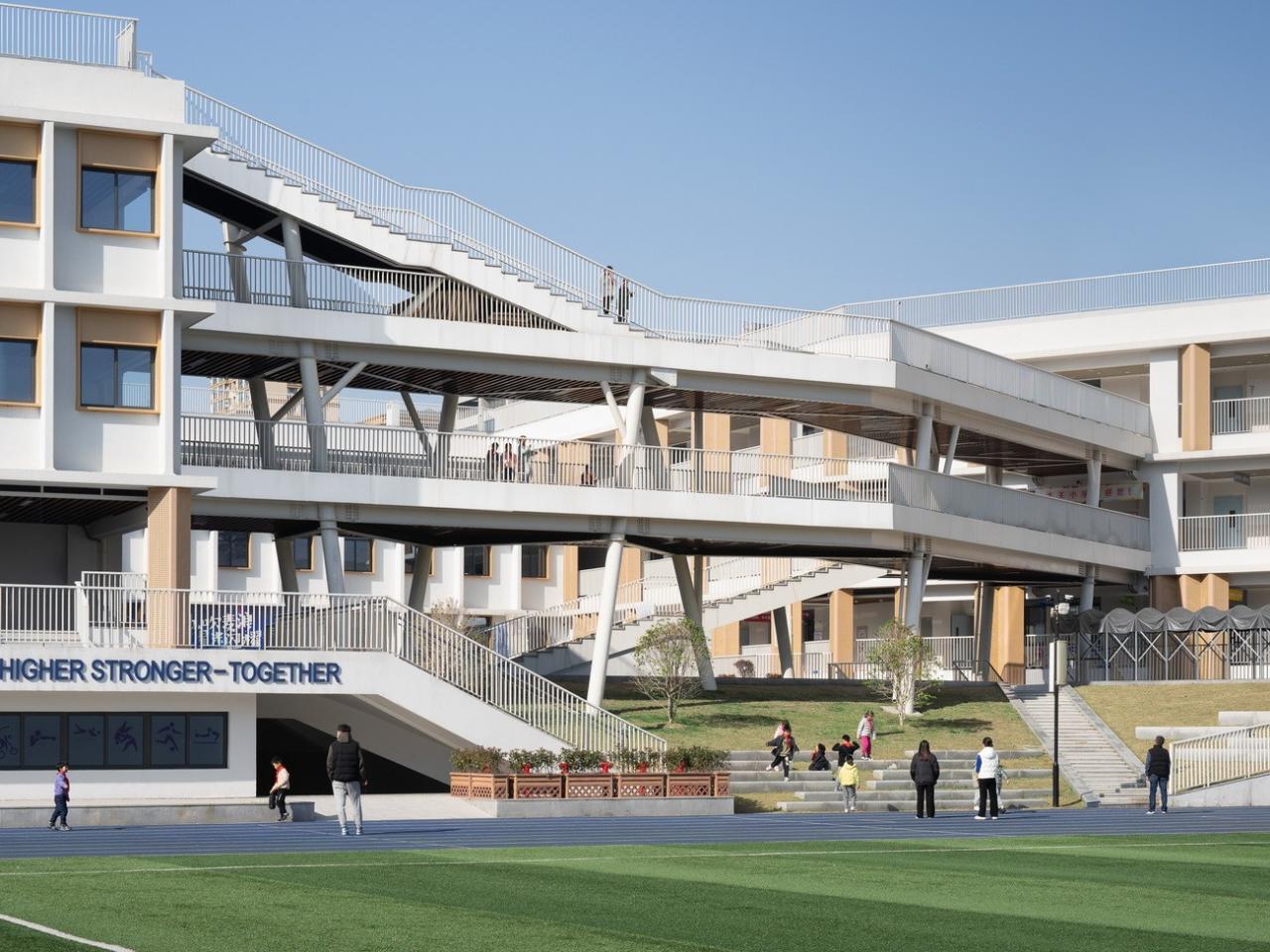 BIM建筑|成长阶梯,无界校园:杭州市上塘单元小学 / 浙江大学建筑设计研究院 BIM建筑|成长阶梯,无界校园:杭州市上塘单元小学 / 浙江大学建筑设计研究院