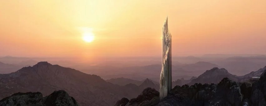 BIM建筑|沙特Neom滑雪胜地发布扎哈工作室的水晶超高层 BIM建筑|沙特Neom滑雪胜地发布扎哈工作室的水晶超高层