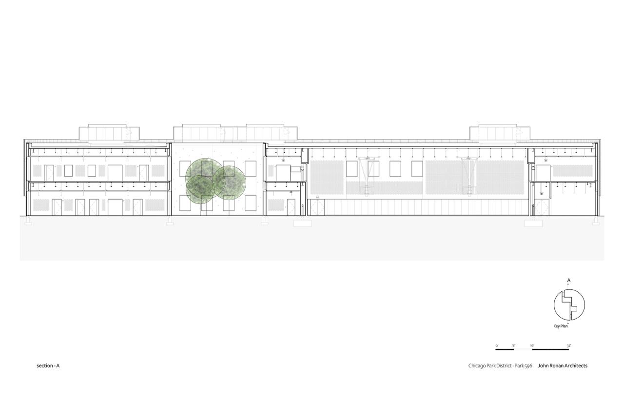 BIM建筑|芝加哥公园区总部和体育馆 / John Ronan Architects BIM建筑|芝加哥公园区总部和体育馆 / John Ronan Architects