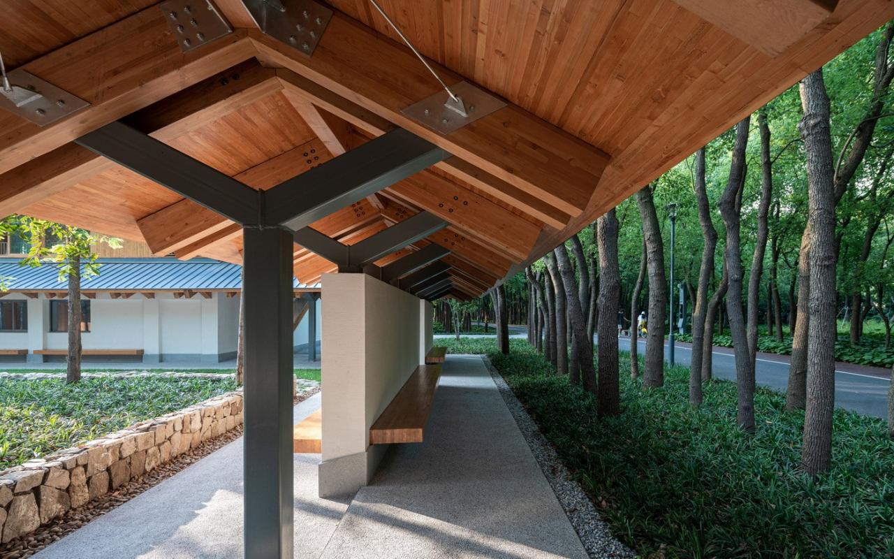 BIM建筑|上海长宁环城生态公园带市民服务驿站 / 致正建筑工作室 + 冶是建筑 BIM建筑|上海长宁环城生态公园带市民服务驿站 / 致正建筑工作室 + 冶是建筑