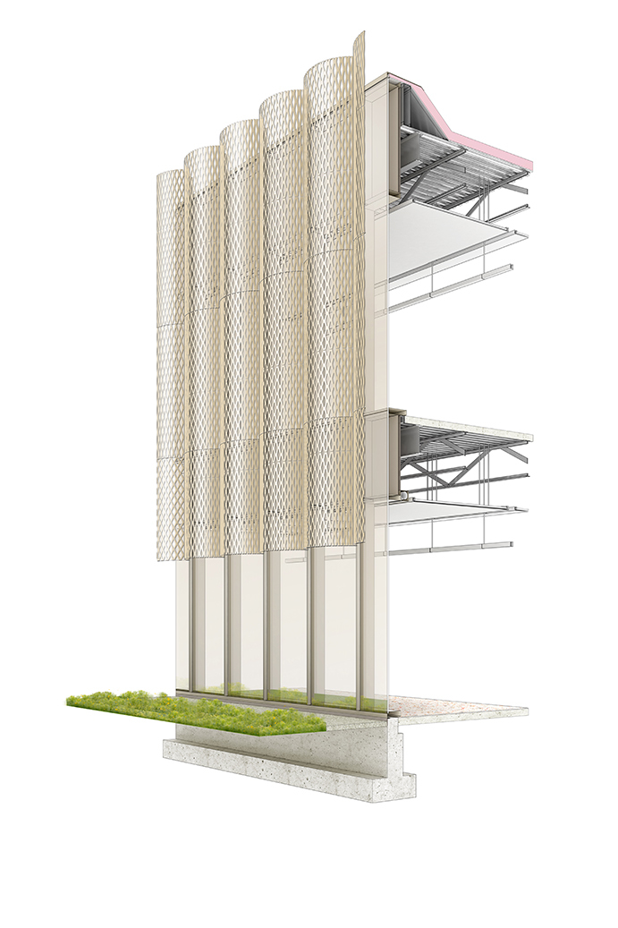 BIM建筑|芝加哥公园区总部和体育馆 / John Ronan Architects BIM建筑|芝加哥公园区总部和体育馆 / John Ronan Architects