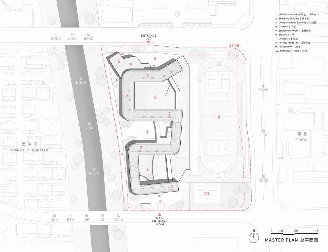 BIM建筑|成长阶梯,无界校园:杭州市上塘单元小学 / 浙江大学建筑设计研究院 BIM建筑|成长阶梯,无界校园:杭州市上塘单元小学 / 浙江大学建筑设计研究院