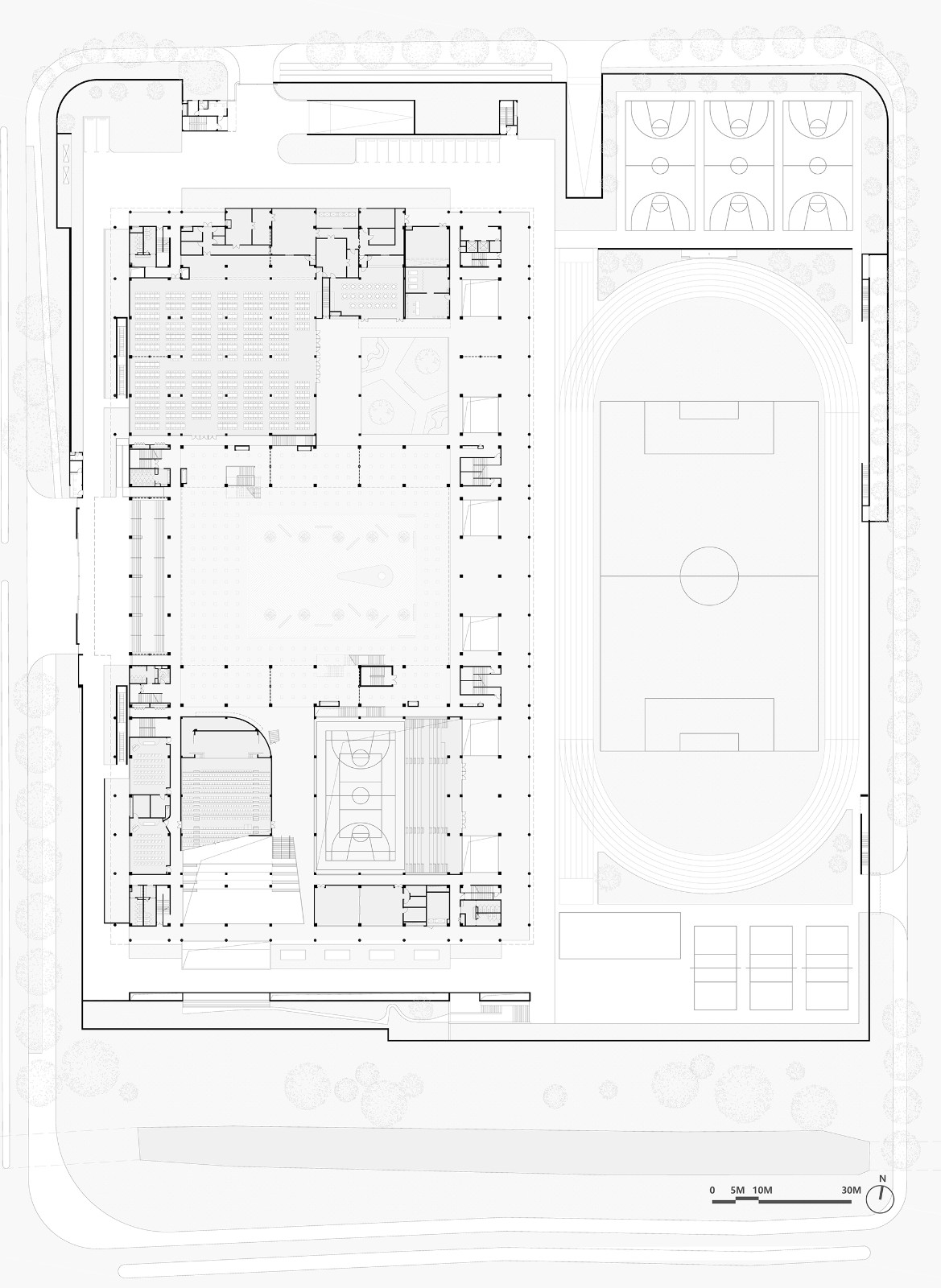 BIM建筑|仙林学校 / 雁飞建筑事务所 BIM建筑|仙林学校 / 雁飞建筑事务所