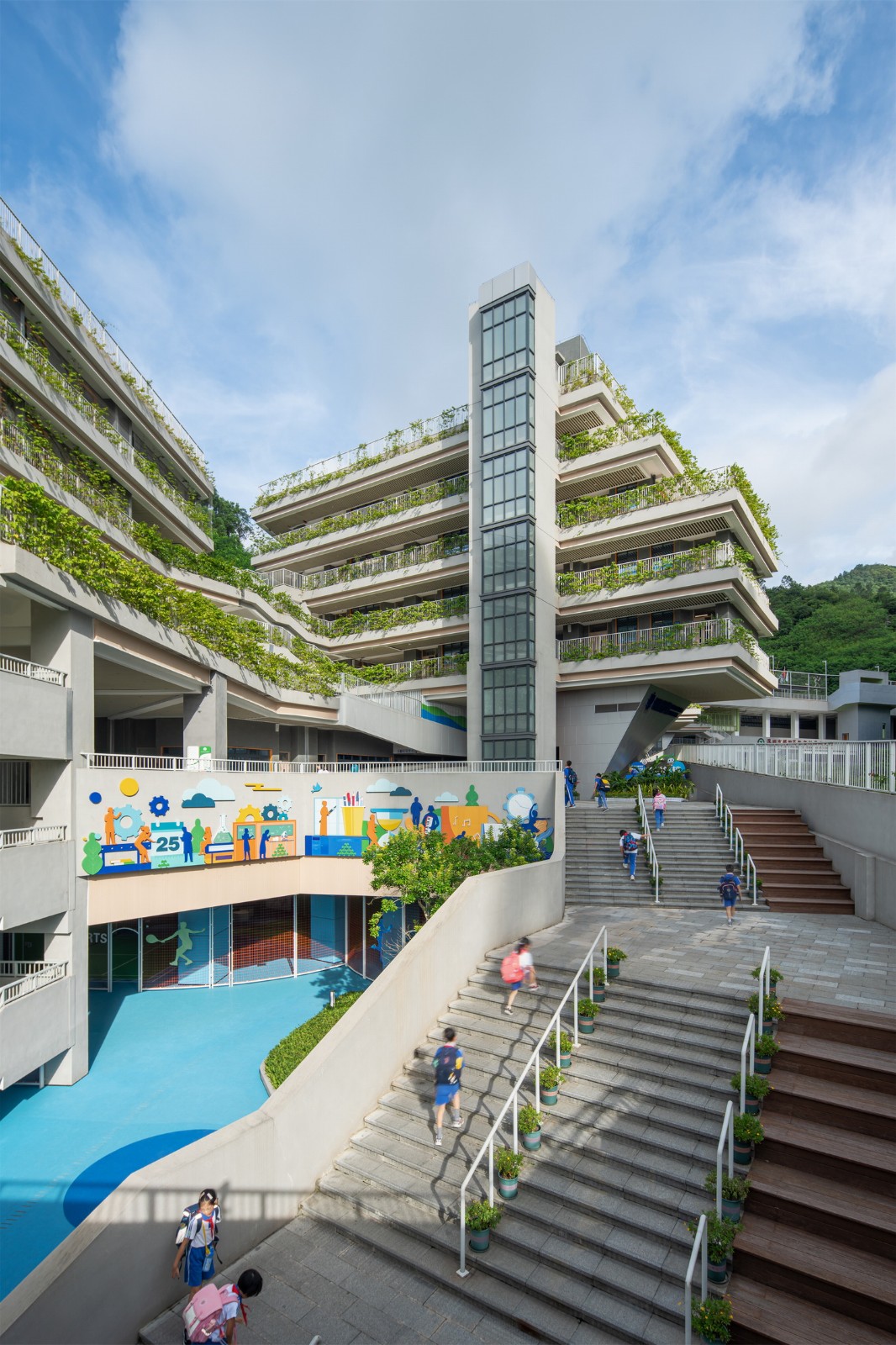 BIM建筑|“上山”校园:深圳福田实验教育集团侨香学校·北校区 / 申都设计 BIM建筑|“上山”校园:深圳福田实验教育集团侨香学校·北校区 / 申都设计