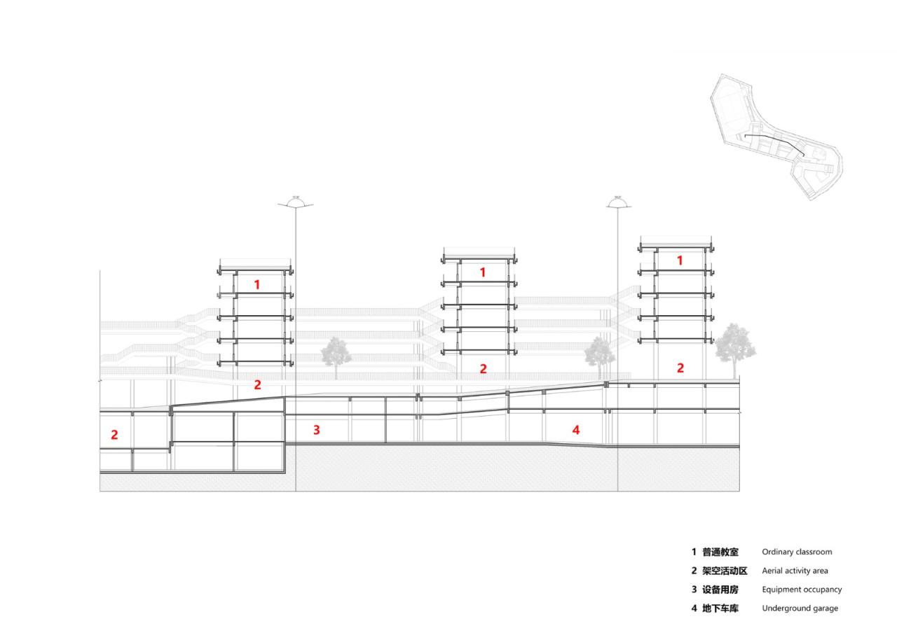 BIM建筑|“上山”校园:深圳福田实验教育集团侨香学校·北校区 / 申都设计 BIM建筑|“上山”校园:深圳福田实验教育集团侨香学校·北校区 / 申都设计