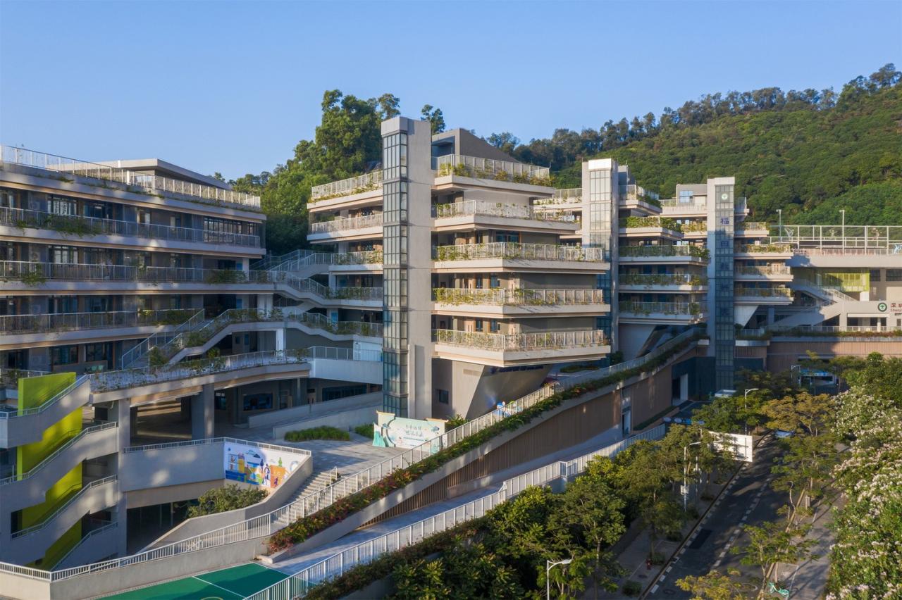 BIM建筑|“上山”校园:深圳福田实验教育集团侨香学校·北校区 / 申都设计 BIM建筑|“上山”校园:深圳福田实验教育集团侨香学校·北校区 / 申都设计