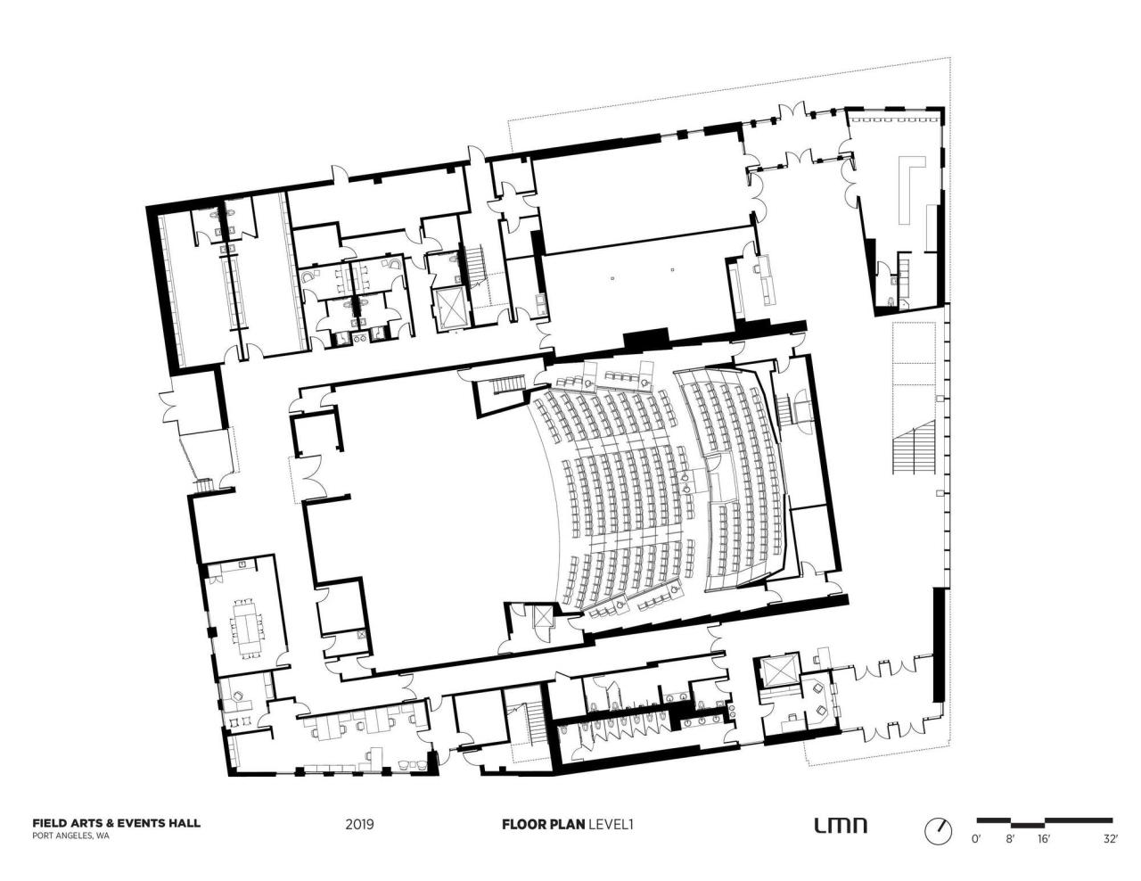 BIM建筑|Field 艺术与活动大厅 / LMN Architects BIM建筑|Field 艺术与活动大厅 / LMN Architects