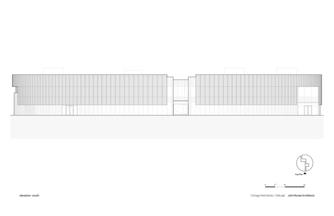 BIM建筑|芝加哥公园区总部和体育馆 / John Ronan Architects BIM建筑|芝加哥公园区总部和体育馆 / John Ronan Architects