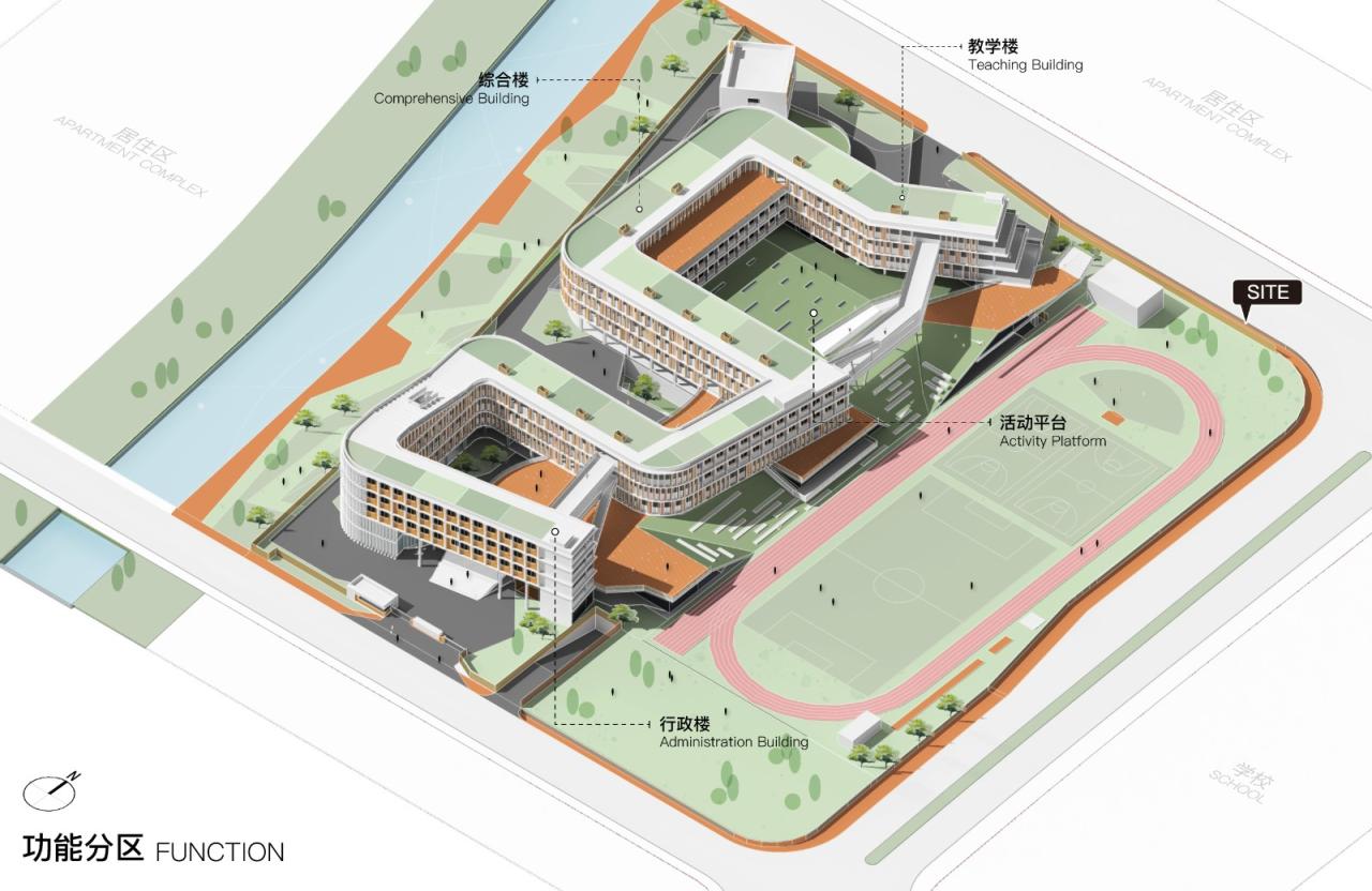 BIM建筑|成长阶梯,无界校园:杭州市上塘单元小学 / 浙江大学建筑设计研究院 BIM建筑|成长阶梯,无界校园:杭州市上塘单元小学 / 浙江大学建筑设计研究院