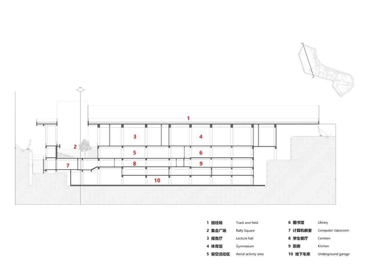 BIM建筑|“上山”校园:深圳福田实验教育集团侨香学校·北校区 / 申都设计 BIM建筑|“上山”校园:深圳福田实验教育集团侨香学校·北校区 / 申都设计