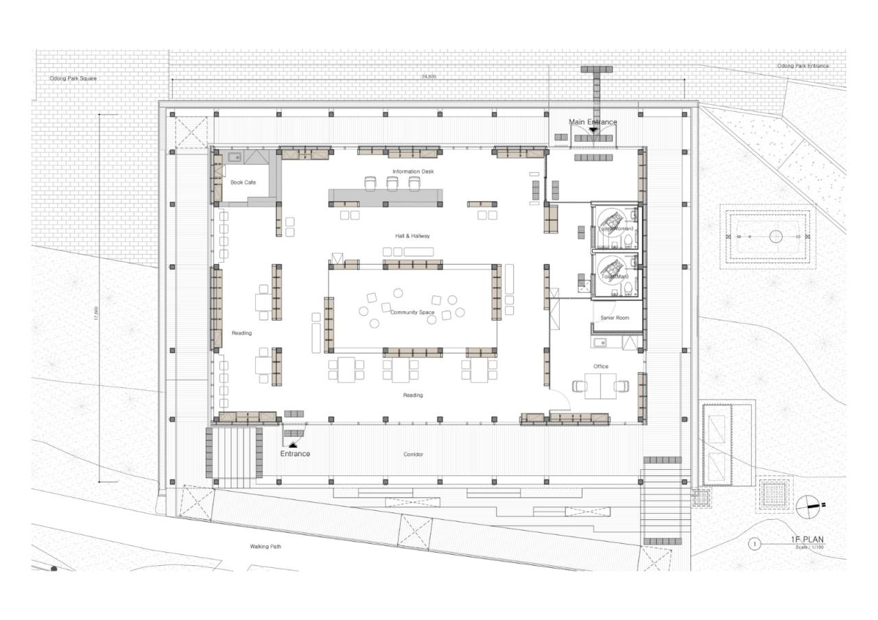 BIM建筑|Odong 公共图书馆 / Unsangdong Architects BIM建筑|Odong 公共图书馆 / Unsangdong Architects